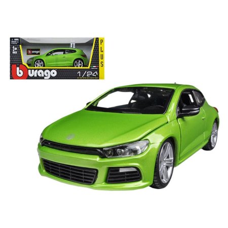 BEARHUG B  1 by 24 Volkswagen Scirocco R Diecast Model Car; Green BE994288